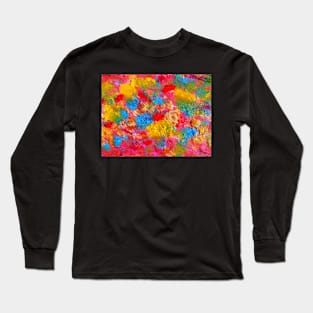 Blooming Meadow. Flowers Abstract Pattern. Long Sleeve T-Shirt